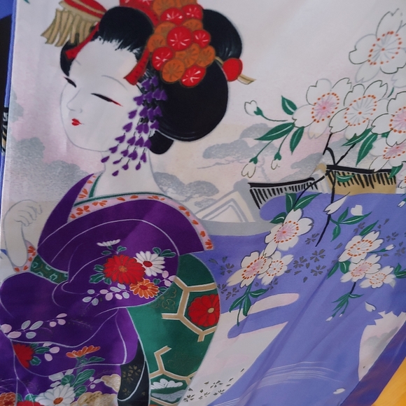 Kimono Style Japanese Robe - Picture 7 of 14